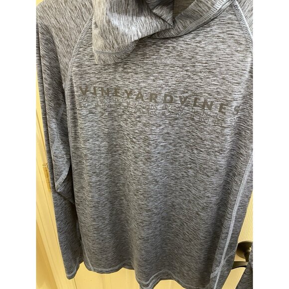 Vineyard Vines Men’s S Performance Long Sleeve Hooded Crew Neck Shirt Blue - Picture 4 of 10